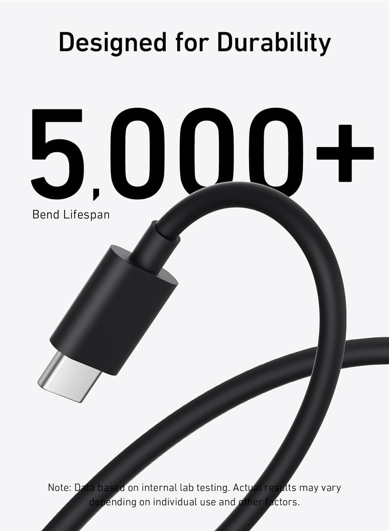 Anker - USB C Plug, 25W USB C Charger with USB-C Cable, Supports PPS Fast Charging for iPhone 16/16 Pro/16 Pro Max/15, Samsung S25/S24+/S24/S23 Ultra/S23+/S23/S22/S21/S20/Note20(5 ft Cable Included) Black - Image 1