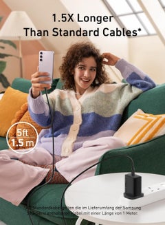 Anker USB C Plug, 25W USB C Charger with USB-C Cable, Supports PPS Fast Charging for iPhone 16/16 Pro/16 Pro Max/15, Samsung S25/S24+/S24/S23 Ultra/S23+/S23/S22/S21/S20/Note20(5 ft Cable Included) Black  - Image 5