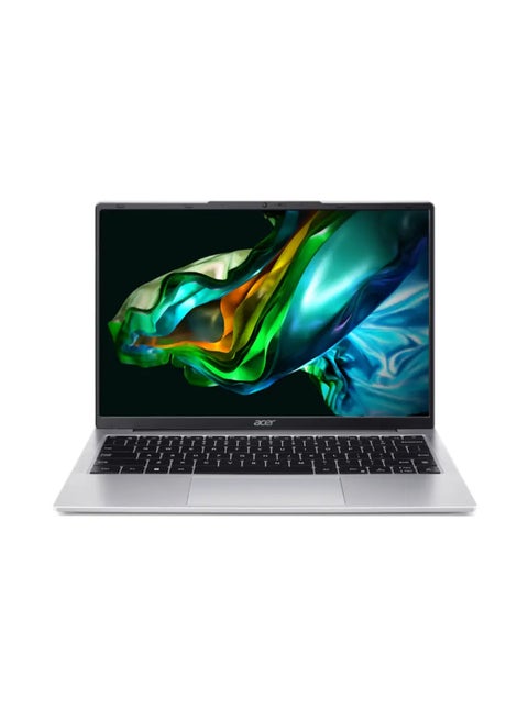Aspire Lite 14 Laptop With 14-Inch Display, Core i3-N300 Processor/8GB RAM/512GB SSD/Intel UHD Graphics/DOS(Without Windows) English/Arabic Silver