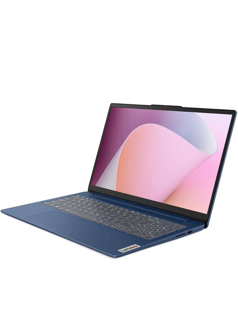 Lenovo Ideapad Slim 3 Laptop With 15.6-Inch Full HD(1920x1080) Display, Core i3-N305 Processor/8GB RAM DDR5/512GB SSD/Integrated Graphics/Windows 11 Pro/+Bag Free From Lenovo 15.6" Laptop Casual Toploader English/Arabic Abyss Blue  - Image 3