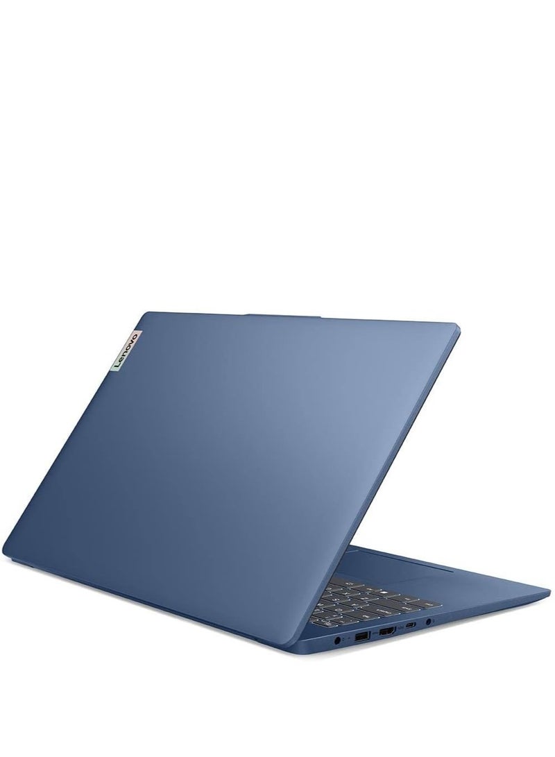 Ideapad Slim 3 Laptop With 15.6-Inch Full HD(1920x1080) Display, Core i3-N305 Processor/8GB RAM DDR5/512GB SSD/Integrated Graphics/Windows 11 Pro/+Bag Free From Lenovo 15.6" Laptop Casual Toploader English/Arabic Abyss Blue