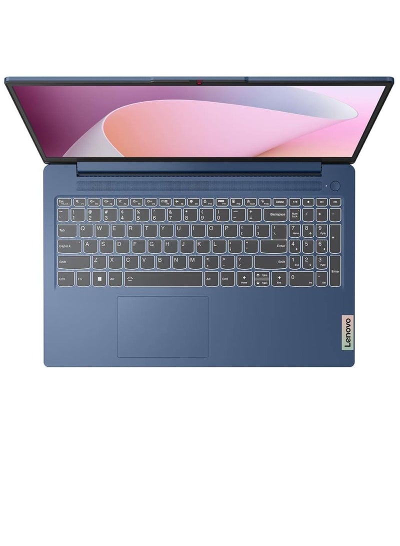 Lenovo Ideapad Slim 3 Laptop With 15.6-Inch Full HD(1920x1080) Display, Core i3-N305 Processor/8GB RAM DDR5/512GB SSD/Integrated Graphics/Windows 11 Pro/+Bag Free From Lenovo 15.6" Laptop Casual Toploader English/Arabic Abyss Blue  - Image 4