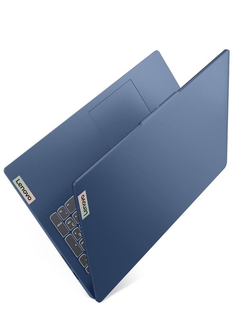 Ideapad Slim 3 Laptop With 15.6-Inch Full HD(1920x1080) Display, Core i3-N305 Processor/8GB RAM DDR5/512GB SSD/Integrated Graphics/Windows 11 Pro/+Bag Free From Lenovo 15.6" Laptop Casual Toploader English/Arabic Abyss Blue