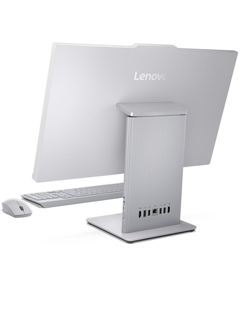 Lenovo - IdeaCentre 24IRH9 AIO With 23.8-Inch Display, Core i7-13620H Processor/16GB RAM/1TB SSD/Integrated Graphics/Windows 11 Pro English/Arabic Cloud Grey - Image 1