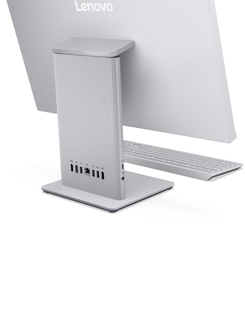 Lenovo - IdeaCentre 24IRH9 AIO With 23.8-Inch Display, Core i7-13620H Processor/16GB RAM/1TB SSD/Integrated Graphics/Windows 11 Pro English/Arabic Cloud Grey - Image 1