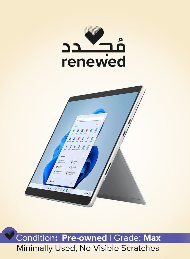 Microsoft Renewed - SURFACE PRO 8 Laptop With 13-Inch Display,Core i7-1185G7/Quad Core/11th Gen/16GB RAM/256GB SSD/Intel Iris XE Graphics/Windows 11 English Platinum - Image 1