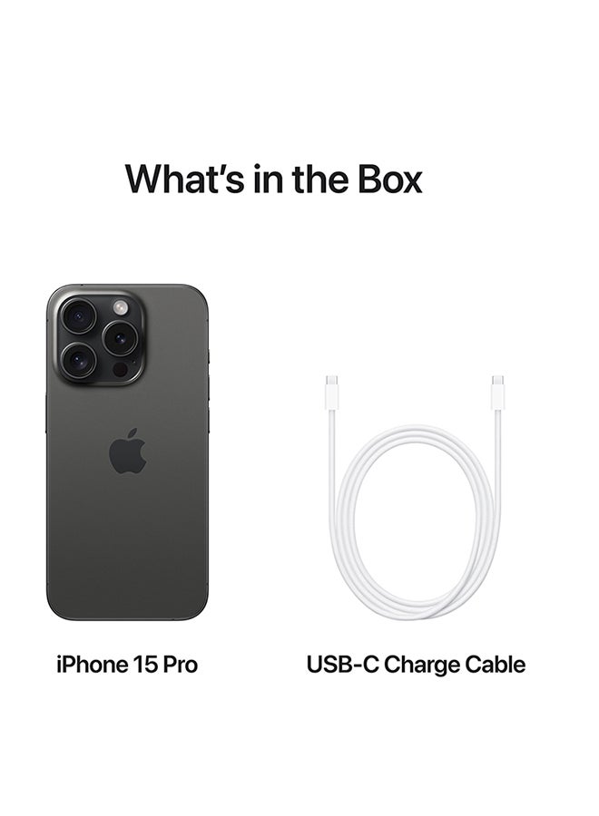 Renewed - iPhone 15 Pro 256GB Black Titanium 5G With Facetime - International Version