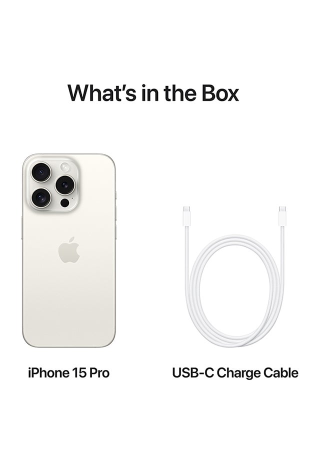 Renewed - iPhone 15 Pro 128GB White Titanium 5G With FaceTime