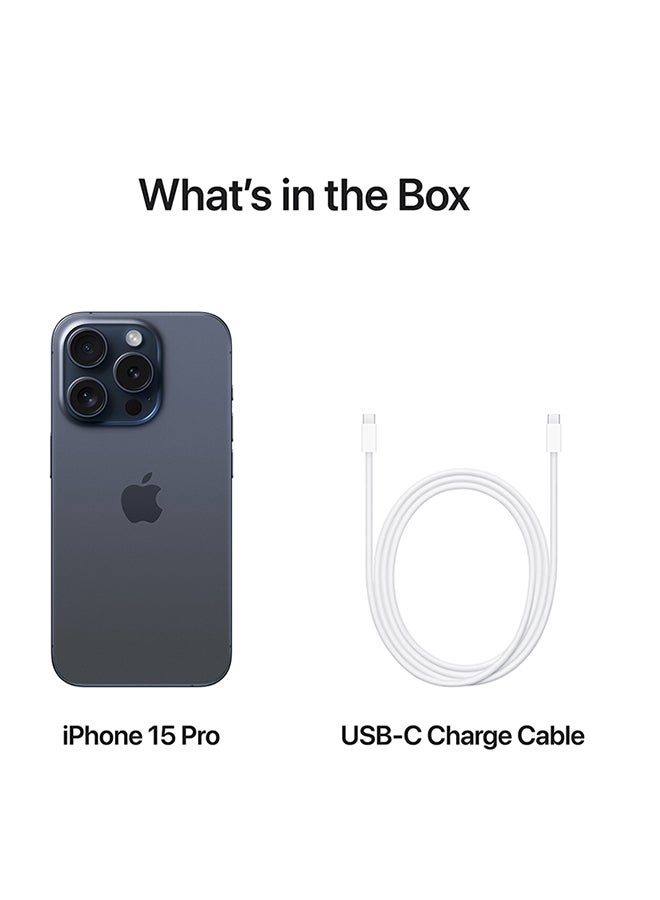 Apple - Renewed - iPhone 15 Pro 256GB Blue Titanium 5G With Facetime - International Version - Image 1