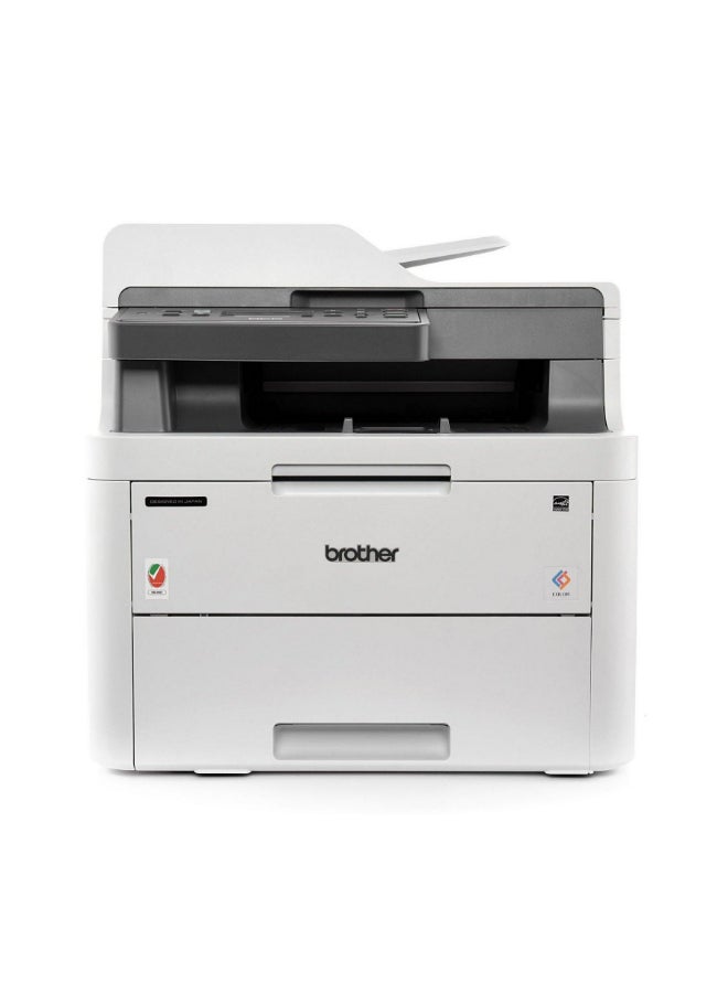 brother Colour Laser All In One with 2 Sided Print ADF & Wireless Connectivity - DCPL3551CDW White  - Image 1