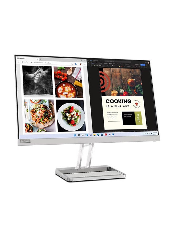 Lenovo LED 23.8" L24i-40 FHD,VGA+HDMI 3y Cloud Grey  - Image 1