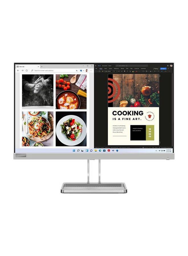 Lenovo LED 23.8" L24i-40 FHD,VGA+HDMI 3y Cloud Grey  - Image 2