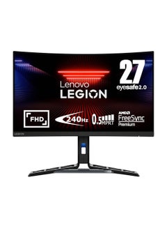 Lenovo Legion R27fc-30 Gaming Curved Monitor, 27" FHD VA Display, Up to 280Hz Refresh Rate, 0.5ms (MPRT) Response Time, 1500R Curvature, FreeSync, Adaptive Sync & G-Sync Compatible, 67B6GAC1AE Raven Black  - Image 1