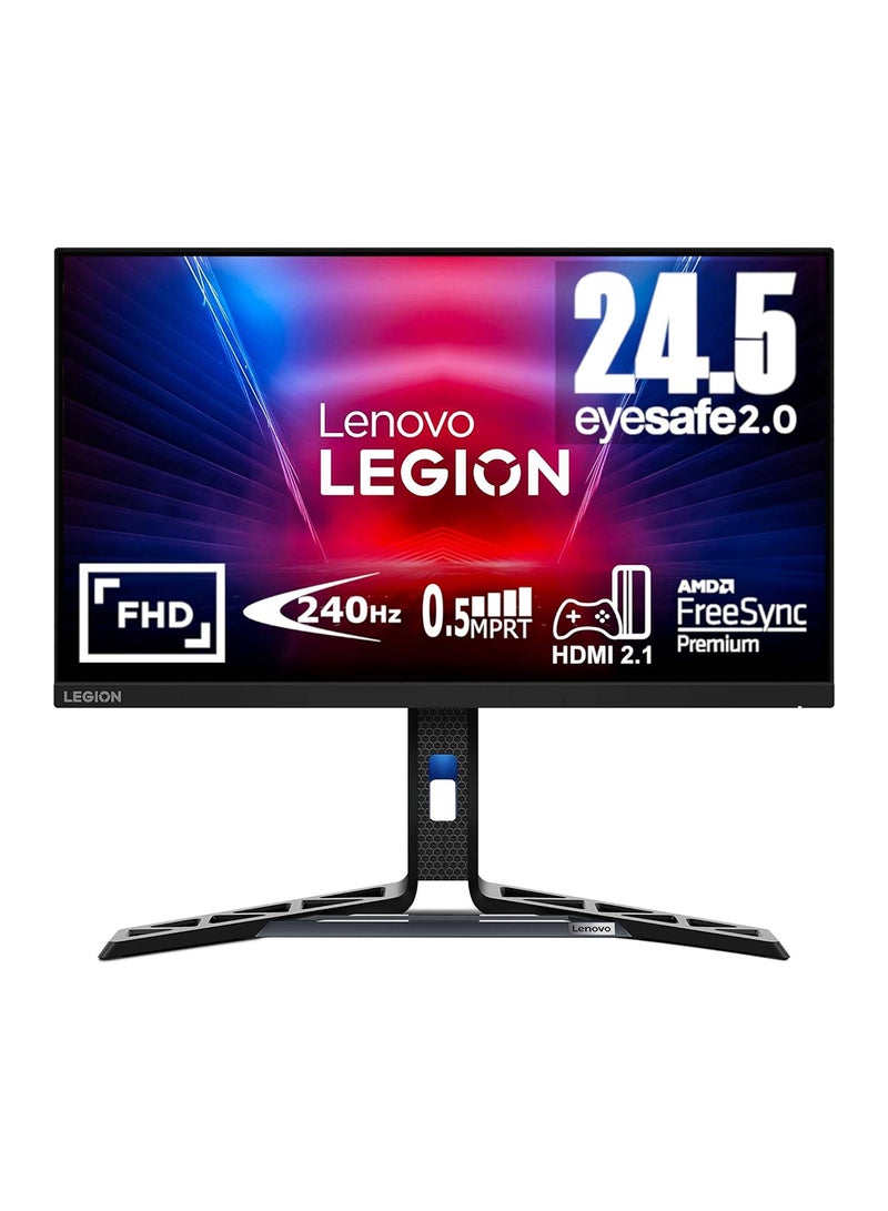 Lenovo - Legion R25f-30 Gaming Monitor, 24.5" FHD VA Display, Up to 280Hz Refresh Rate, 0.5ms (MPRT) Response Time, AMD FreeSync Premium Technology, Built-In Speaker, 67B8GACBAE Raven Black - Image 1