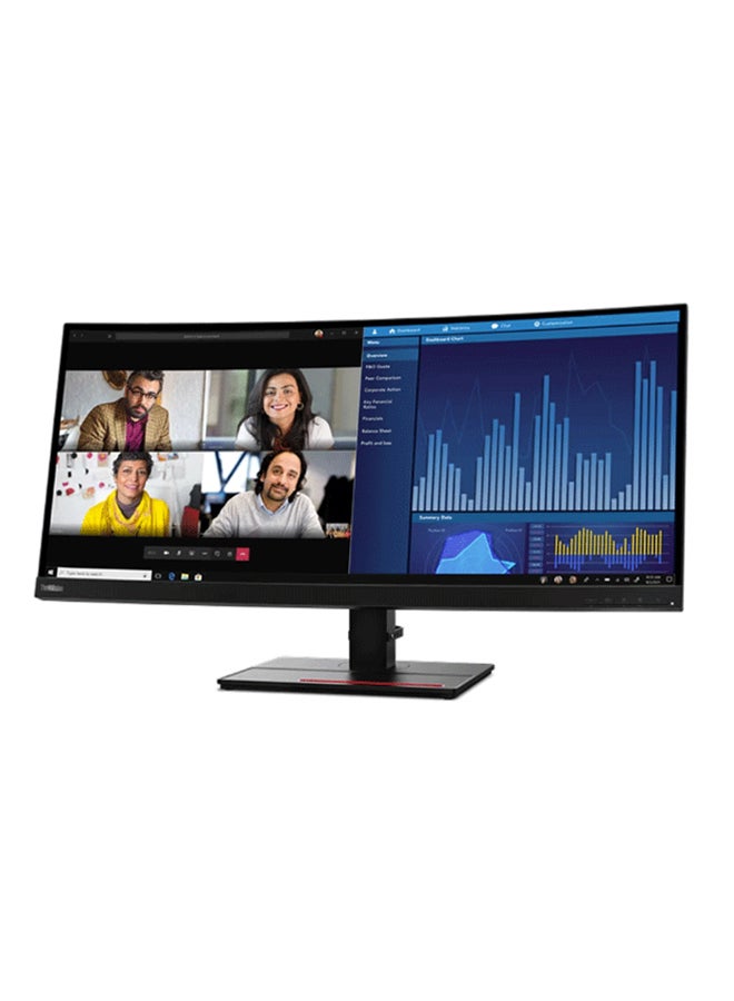 لينوفو LED 34" P34W-20 WQHD HDMI+DP+ETHERNET-3y Raven Black - Image 3