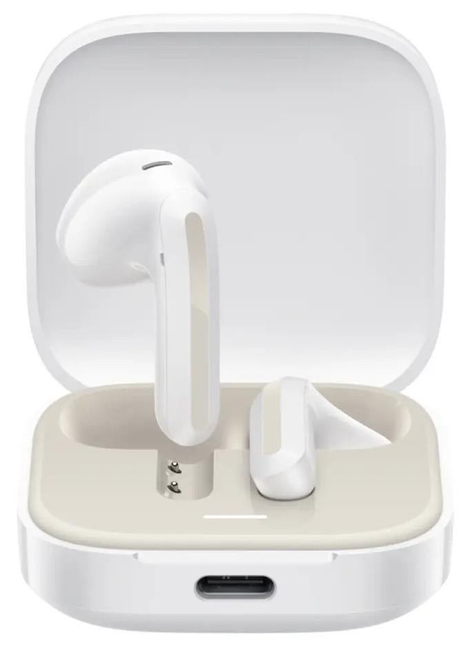 Xiaomi Redmi Buds 6 Active AI Wireless Earphones, Noise-Canceling Calls, Bluetooth 5.4, Low Latency, Deep Bass, Google Fast Pair, Fast Charging, USB Type-C, Up to 30 hours Battery Life with Charging Case, Lightweight, White - Image 1