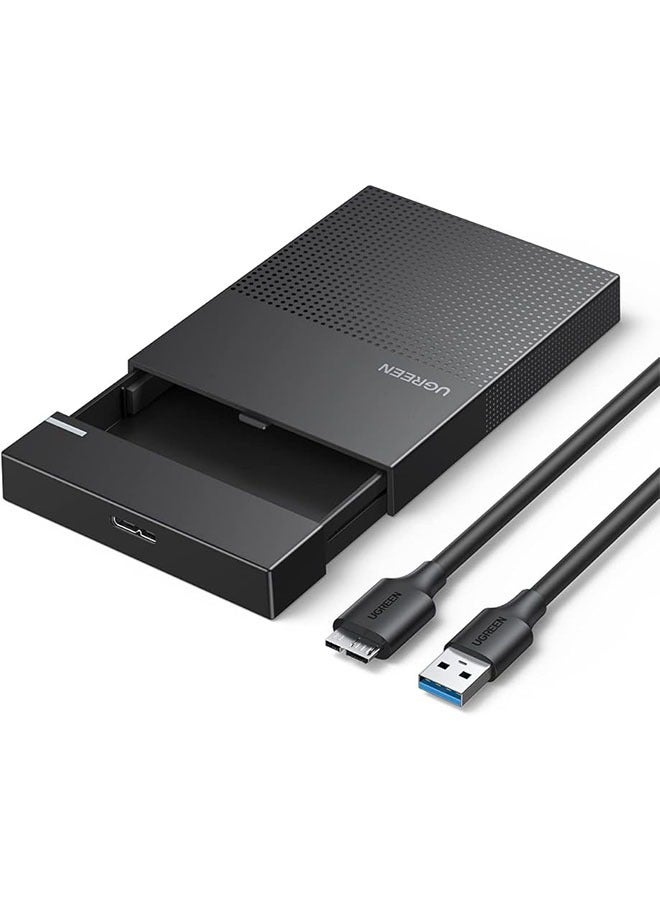 Ugreen - Hard Drive Enclosure, 2.5 inch SSD External Hard Drive Case, SATA to USB 3.0 Adapter SSD HDD Housing for 9.5mm 7mm 2.5 Inch SATA III II I, Support UASP 5Gbps High Speed, Up to 6TB, Tool-Free 6 TB - Image 1