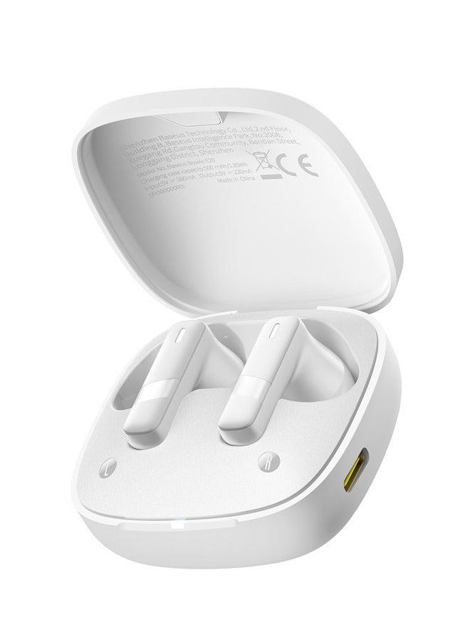 Baseus Bowie E20 True Wireless Earphones Stellar White White  - Image 2