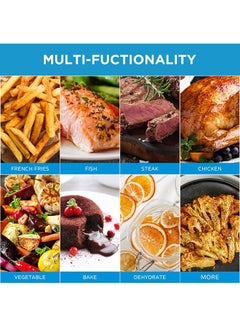 مديا Air Fryer With Digital Touch Control, 7L Capacity, X Cycloneair Technology, See Through Window, Frying, Grilling, Broiling, Roasting, Timer Up To 60 Mins Temperature Control 200°C - 7 L 1500 W MAD-740F2APK Black  - Image 3