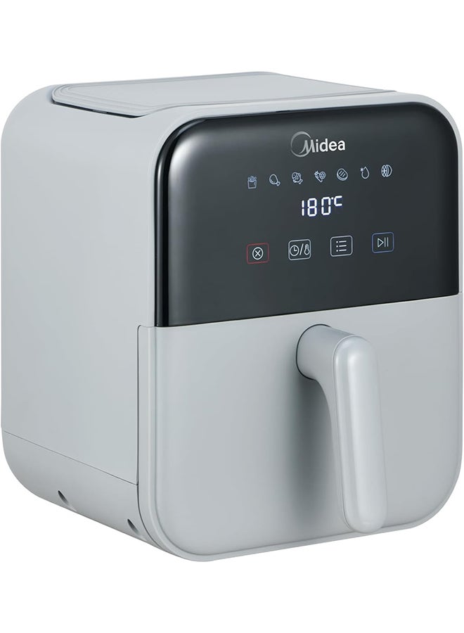 Midea - Air Fryer With Digital Touch Control, 4L Capacity, Healthy Cooking, Frying, Grilling, Broiling, Roasting, Baking & Toasting, Timer Up To 60 Minutes Temperature Control 200°C 4 L 1400 W MAD-400T2APH Grey - Image 1
