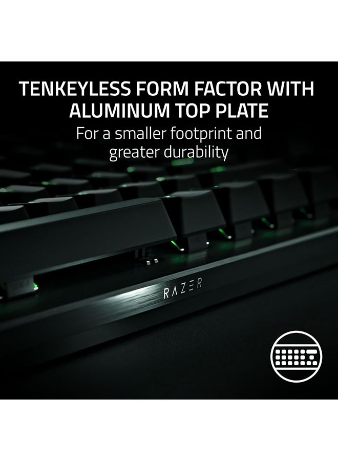 RAZER - Huntsman V3 Pro TKL Esports Gaming Keyboard: Analog Optical Switches with Rapid Trigger & Adjustable Actuation - Media Keys & Dial - Doubleshot PBT Keycaps - Aluminum Top Plate - Wrist Rest - Black - Image 1