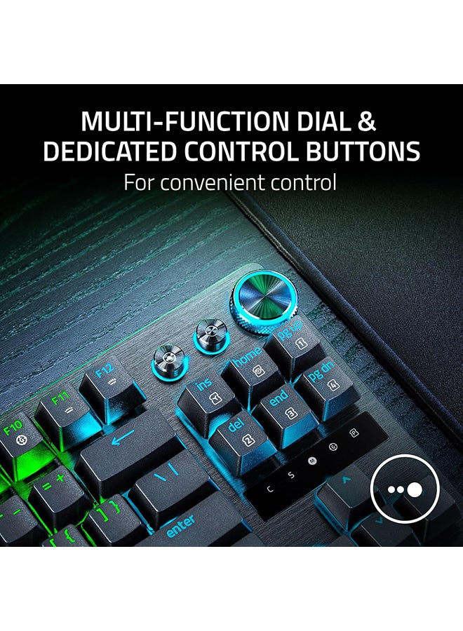 RAZER - Huntsman V3 Pro TKL Esports Gaming Keyboard: Analog Optical Switches with Rapid Trigger & Adjustable Actuation - Media Keys & Dial - Doubleshot PBT Keycaps - Aluminum Top Plate - Wrist Rest - Black - Image 1