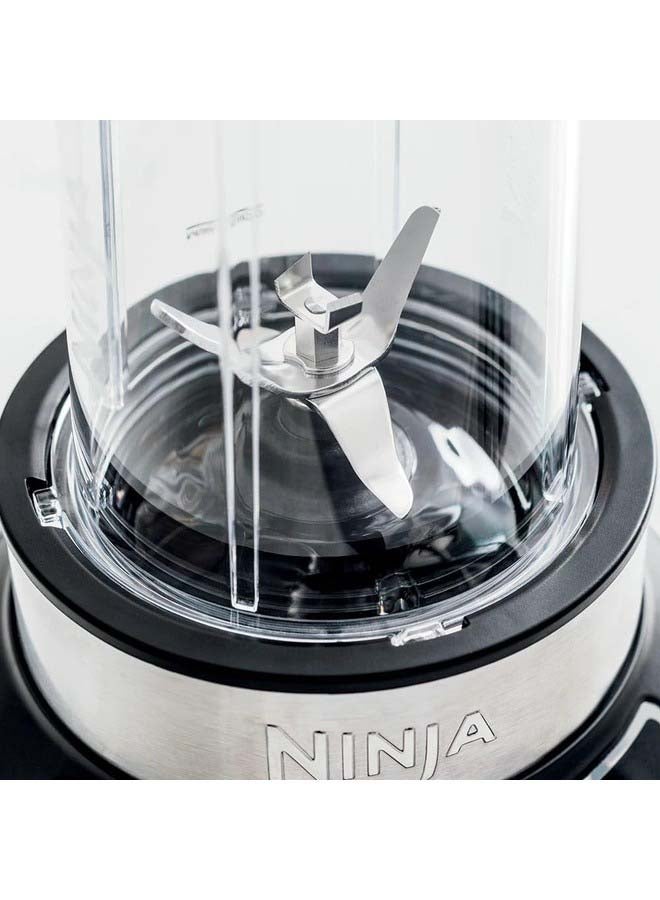 Ninja - Blender With 2 Automatic Programs: Blend & Max Blend, Pulse Setting, 2x 700ml Cups With Spout Lids, Dishwasher Safe Parts, Smoothie Maker, Auto-iQ 700 ml 1000 W BN500ME Silver - Image 1