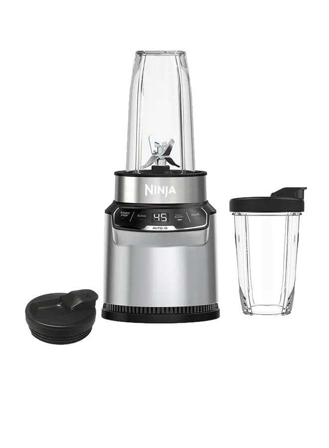Ninja - Blender With 2 Automatic Programs: Blend & Max Blend, Pulse Setting, 2x 700ml Cups With Spout Lids, Dishwasher Safe Parts, Smoothie Maker, Auto-iQ 700 ml 1000 W BN500ME Silver - Image 1