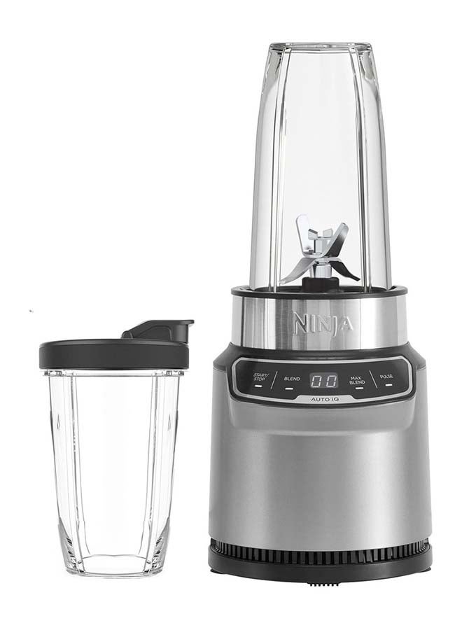 Ninja - Blender With 2 Automatic Programs: Blend & Max Blend, Pulse Setting, 2x 700ml Cups With Spout Lids, Dishwasher Safe Parts, Smoothie Maker, Auto-iQ 700 ml 1000 W BN500ME Silver - Image 1