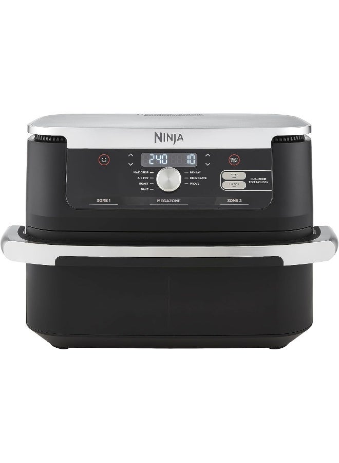 Ninja Foodi FlexDrawer Air Fryer, Dual Zone With Removable Divider, Large 10.4L Drawer, 7-In-1, Air-Fryer Uses No Oil, Air Fry, Roast, Bake, Max Crisp, Non-Stick Dishwasher Safe Parts 10.4 L 2470 W AF500ME Black - Image 1
