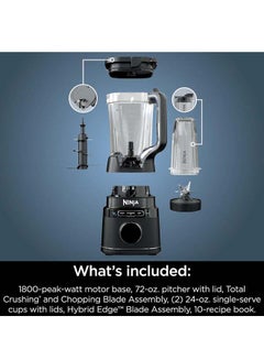 Ninja Detect Duo Power Blender Pro + Single Serve 700 ml 1200 W TB301ME Black  - Image 2