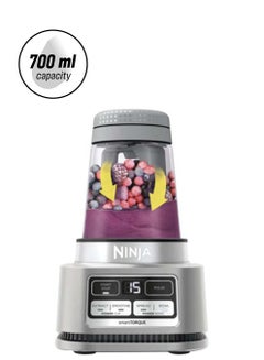 Ninja Foodi Power Nutri Blender 2-In-1, Blend Smoothie Bowls, Thick Spreads & Frozen DrInks, Automatic Programs, 700ml Cup & 400ml Bowl With With Power Paddle 700 ml 1100 W CB102ME Silver  - Image 1
