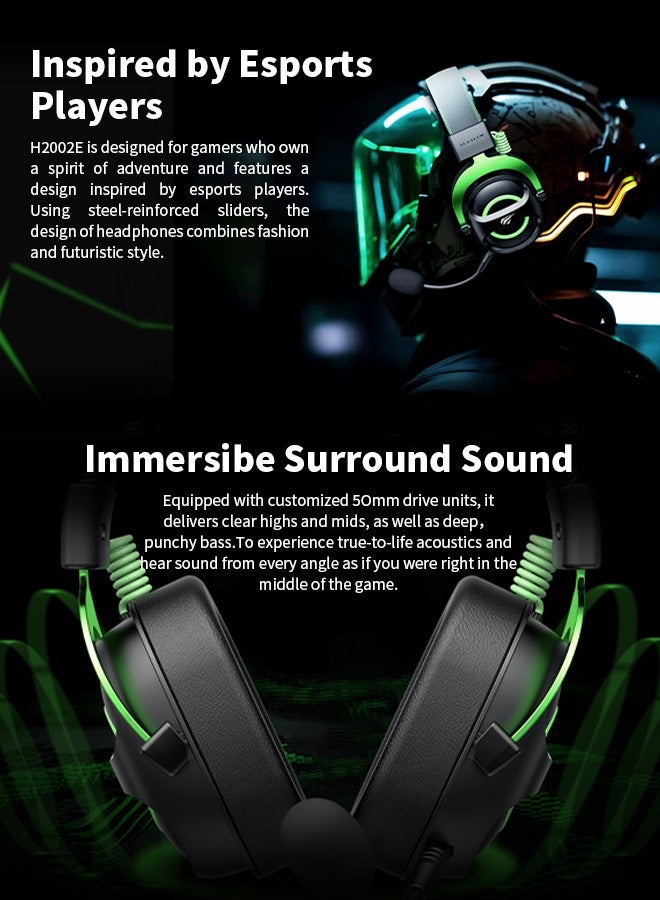 havit Gaming Headset 3.5Mm Designed For Deeper Immersion For Pc, Ps4, Xbox And Mobile Devices(Green) - Image 3
