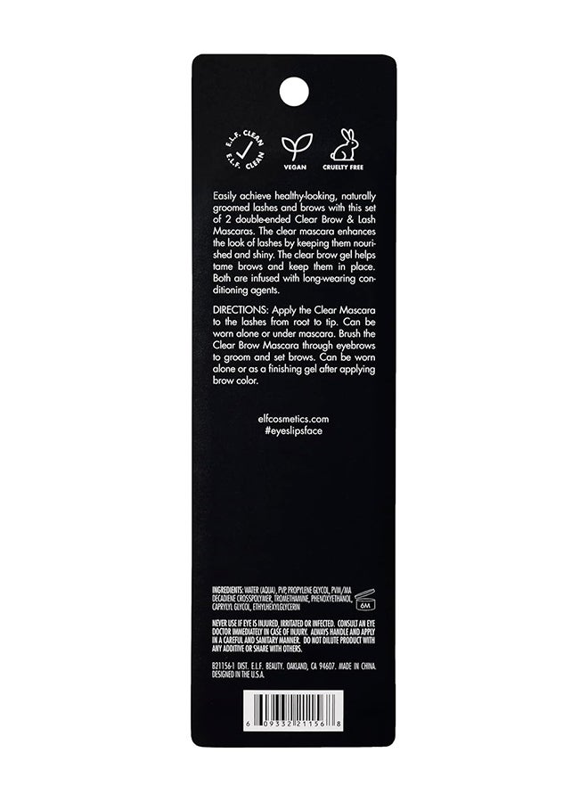 elf Clear Lash And Brow Mascara Conditioning Clear Brow And Lash Gel Vegan And Cruelty-Free Pack Of 2 Clear - Image 2