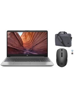 250 G9 Laptop With 15.6-Inch Display, Core i7-1255U Processor/16GB RAM/512GB SSD/Windows 11 Pro With Hp Prelude Bag + HP Mouse English Grey