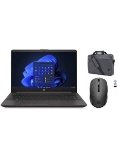 250 G9 Notebook With 15.6-Inch Display, Core i5-1235U Processor/8GB RAM/256GB SSD/Intel Iris XE Graphics/Windows 11 With Hp Prelude Bag + HP Mouse English Dark Grey