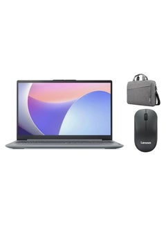 Ideapad Slim 3 (Upgraded Version) Laptop With 15.6-Inch Display, Core i7 Processer/16GB DDR4 RAM/1TB SSD/Intel Iris Graphics/Windows 11 Home With Lenovo Bag+ Mouse English Arctic Grey