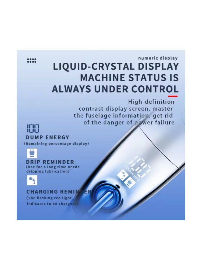 Kemei Professional Hair Clipper for Men Electric Beard Trimmer Barber USB Rechargeable Hair Cutting Trimer - KM3230  - Image 4