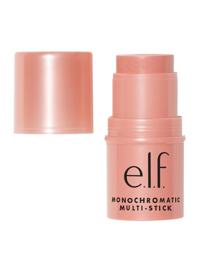 إلف أحمر شفاه متعدد الألوان، كريمي فاخر وقابل للمزج، للعيون والشفاه والخدود، بلون الخوخ اللامع - Image 1