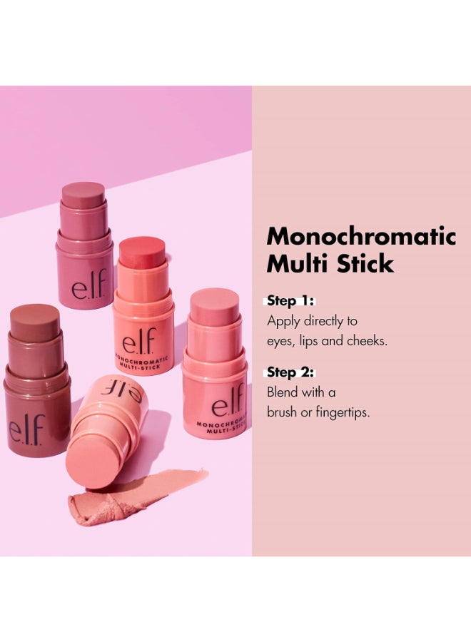 إلف أحمر شفاه متعدد الألوان، كريمي فاخر وقابل للمزج، للعيون والشفاه والخدود، بلون الجوافة اللامع - Image 4