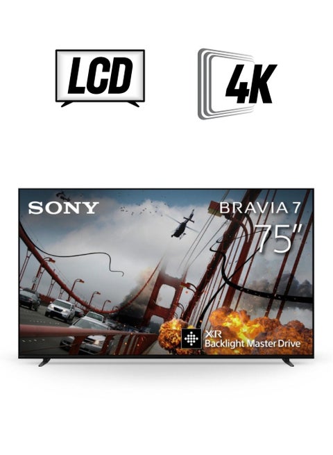 75 InchBRAVIA 7 4k Smart TV HDR XR Processor 120Hz K-75XR70 Black