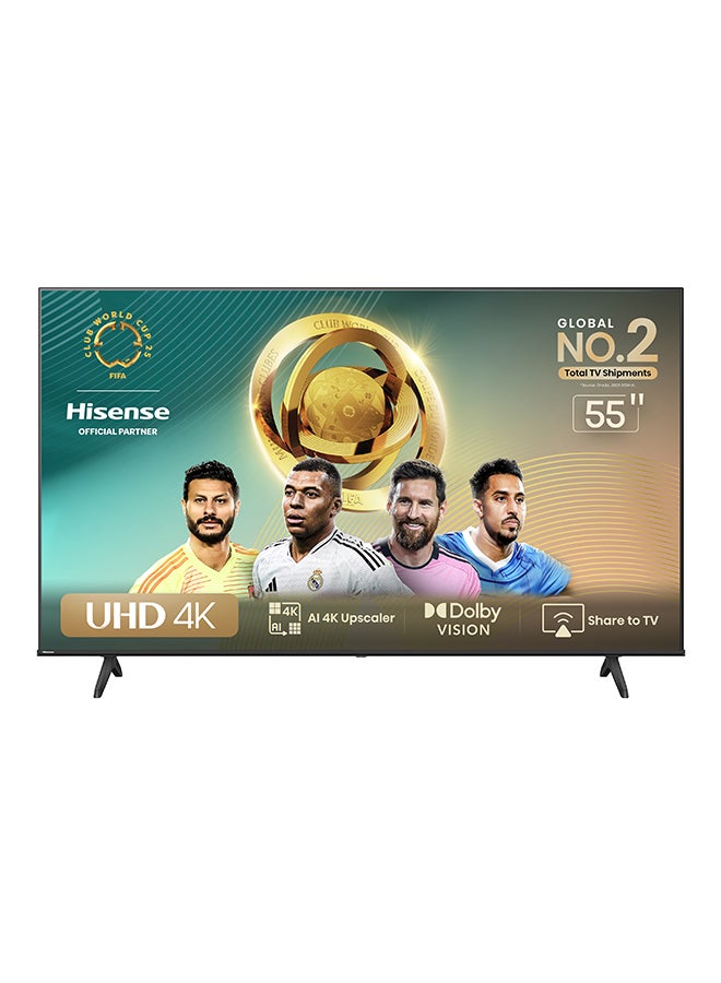 هايسنس تلفزيون ذكي 4K مقاس 55 بوصة UHD 60 هرتز - Image 1
