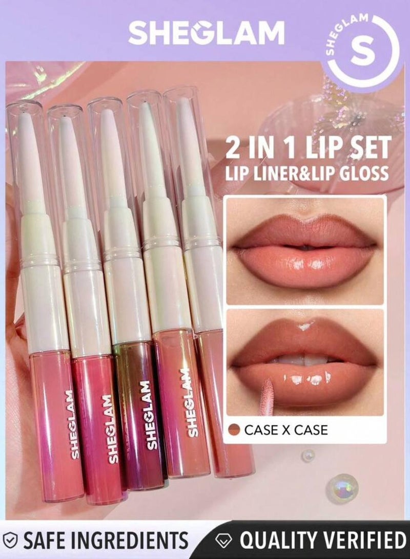SHEGLAM - Lip Rules Liner & Gloss Pen-Case X Case Case x Case - Image 1