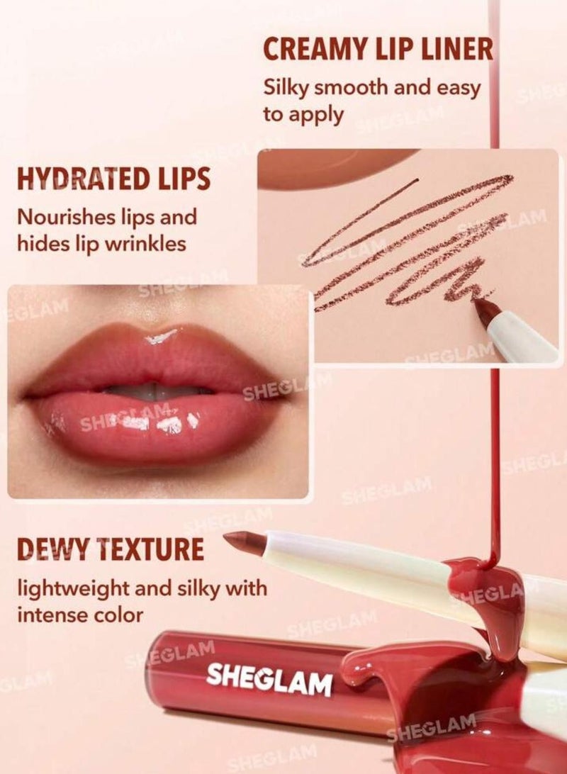 SHEGLAM - Lip Rules Liner & Gloss Pen-Case X Case Case x Case - Image 1