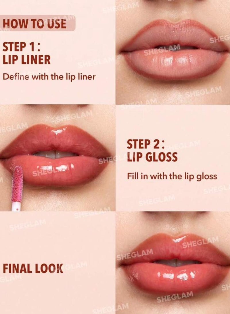SHEGLAM - Lip Rules Liner & Gloss Pen-Case X Case Case x Case - Image 1