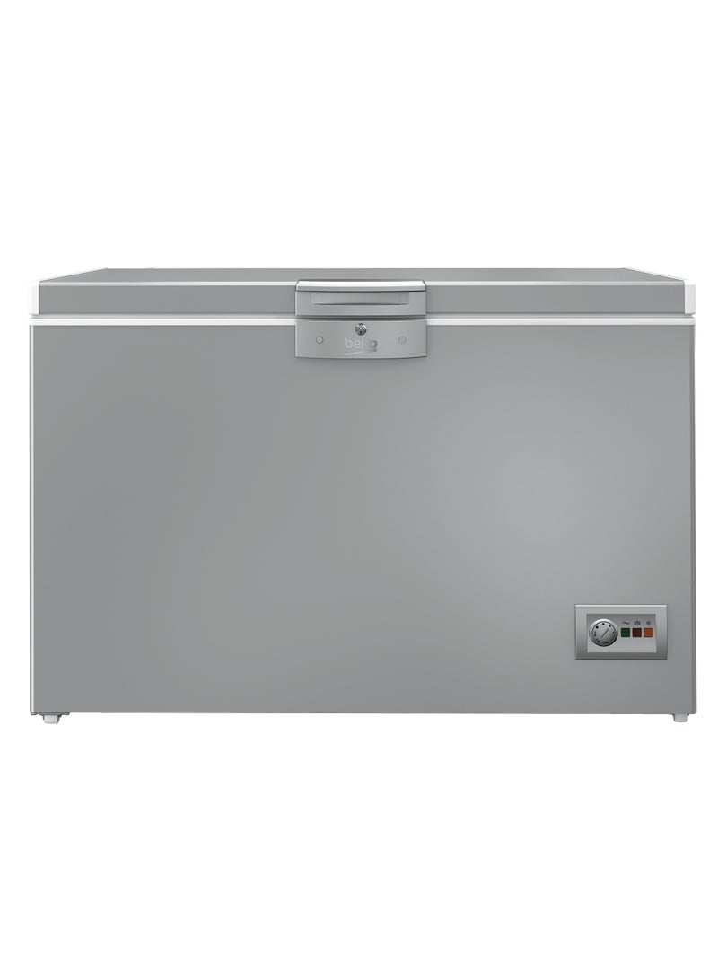 Beko - Chest Freezer 362 Liters - Fast Freeze - Freezer Guard - Door Lock - 129.5 cm Width 362 L 445 kW HSA40500SEG New Silver – ARC 1035 - Image 1
