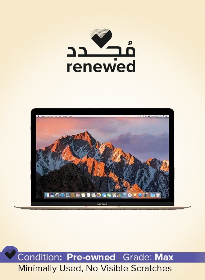 ابل  مجدد - لابتوب ماك بوك A1534 (2017) بشاشة 12 بوصة، مع معالج إنتل كور M3/الجيل السابع/ذاكرة RAM 16GB/قرص SSD 256GB/رسومات مدمجة 1.5GB - Image 1