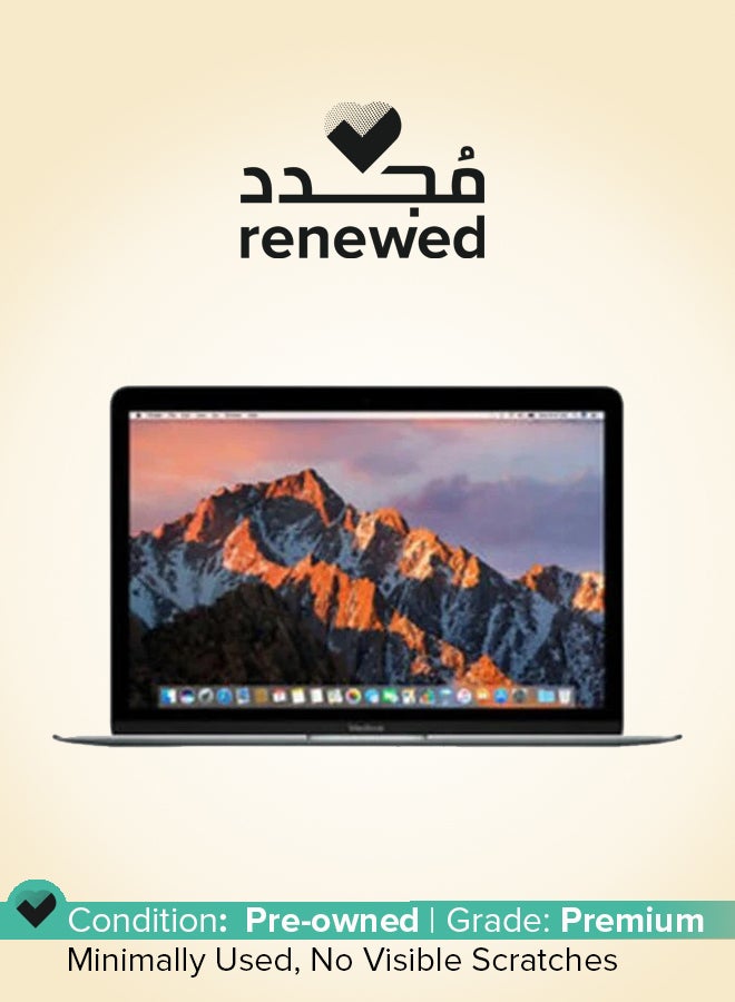 Apple - Renewed - Macbook A1534 (2017) Laptop With 12-Inch Display, Intel Core M3 Processor/7th Gen/16GB RAM/256GB SSD/1.5GB Integrated Graphics English Space Grey - Image 1