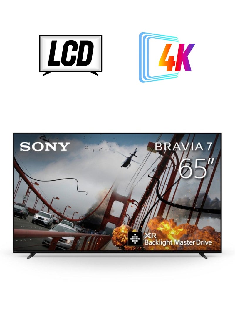 Sony 65 Inch BRAVIA 7 4k Smart TV HDRXR Processor 120Hz K-65XR70 Black  - Image 1