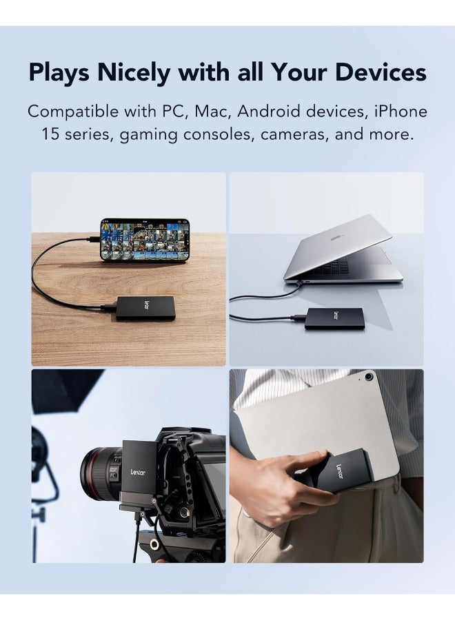Lexar - External Portable, USB3.2 Gen2*2,  Upto 2000MB/s Read, Upto 1800MB/s Write | SSD 2 TB - Image 1